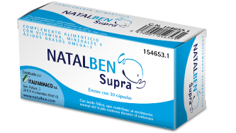 Natalben Supra embarazo 30 cápsulas Omega 3, Vitaminas y Minerales